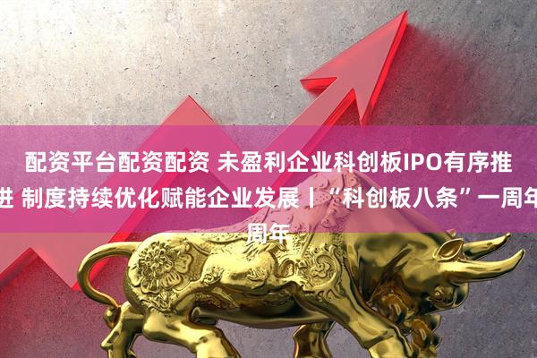 配资平台配资配资 未盈利企业科创板IPO有序推进 制度持续优化赋能企业发展丨“科创板八条”一周年